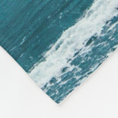 詩編はまだ私が神の夜のビーチであることを知っている フリースブランケット (角)