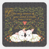 詩編シール119:160 スクエアシール (正面)