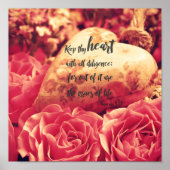 詩編ハート聖句 ポスター (正面)