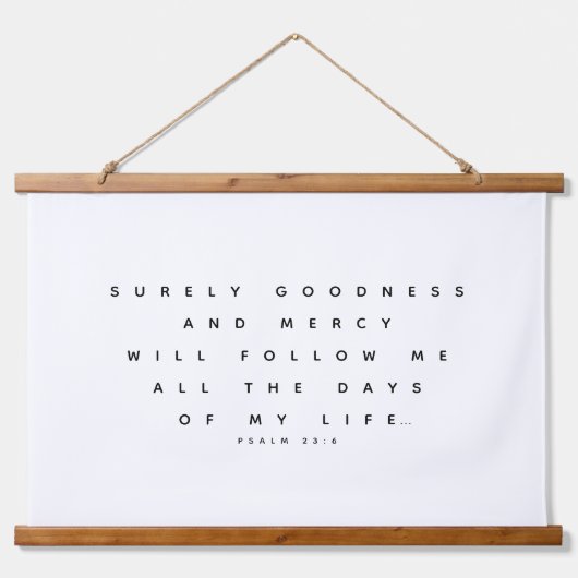 詩編バイブル聖句アートクリスチャン 吊り下げ型タペストリー (正面)