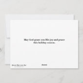 詩編バイブル聖句冬トワイライトスカイウッドランズ シーズンカード (裏面)