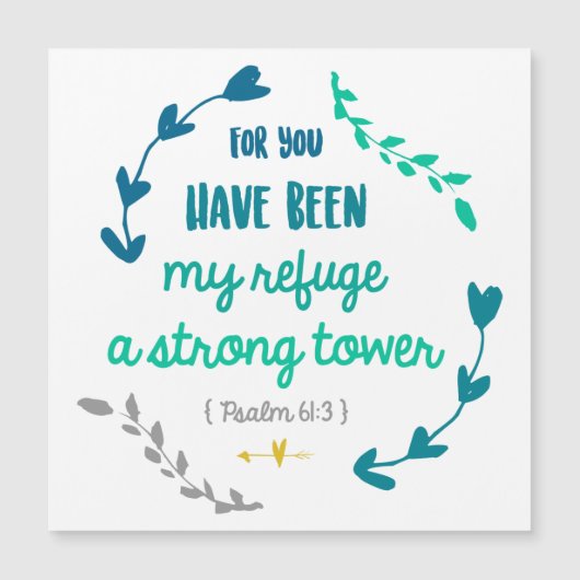 詩編バイブル聖句引用文キリスト教信仰リース (正面)