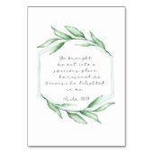 詩編バイブル詩のカード テーブルナンバー (正面)