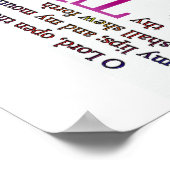 詩編バイブル関連文字 ポスター (角)