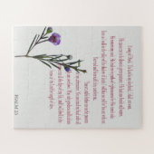 詩編パープルフローラ挑戦的パズル ジグソーパズル (横)