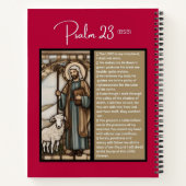 詩編メッセージ – Psalm 23 - 8.5 x 11 – スパイラル ノートブック (裏面)