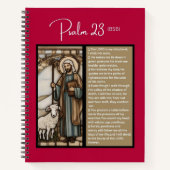 詩編メッセージ – Psalm 23 - 8.5 x 11 – スパイラル ノートブック (正面)