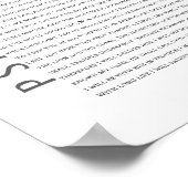 詩編モダン91聖書聖なる書物、 経典クリスチャン鳥芸術 ポスター (角)