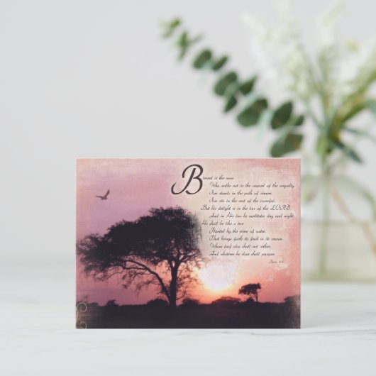 詩編勇気付けられる感動的聖句 ポストカード (スタンド正面)