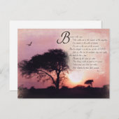 詩編勇気付けられる感動的聖句 ポストカード (正面/裏面)