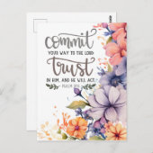 詩編感動的集からのメッセージ ポストカード (正面/裏面)