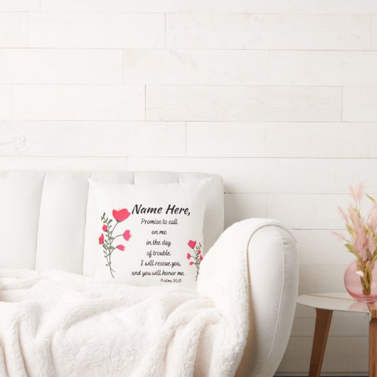 詩編聖なる書物、 経典コットン装飾用クッション クッション (ソファ)