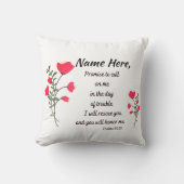 詩編聖なる書物、 経典コットン装飾用クッション クッション (正面)