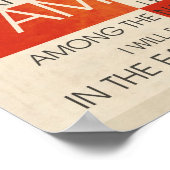 詩編聖なる書物、 経典コラージュ ポスター (角)