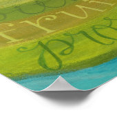 詩編1本木 – 河川の水で植えたプリント ポスター (角)