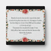 詩編1聖なる書物、 経典義人のアートパス フォトプラーク (正面)