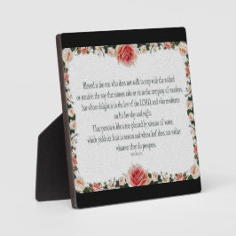 詩編1聖なる書物、 経典義人のアートパス フォトプラーク