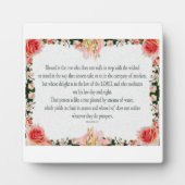 詩編1聖なる書物、 経典義人のアートパス フォトプラーク (正面)