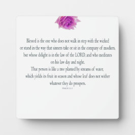 詩編1聖なる書物、 経典義人のアートパス フォトプラーク