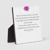 詩編1聖なる書物、 経典義人のアートパス フォトプラーク (正面)