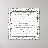 詩編100 キャンバスプリント (正面)