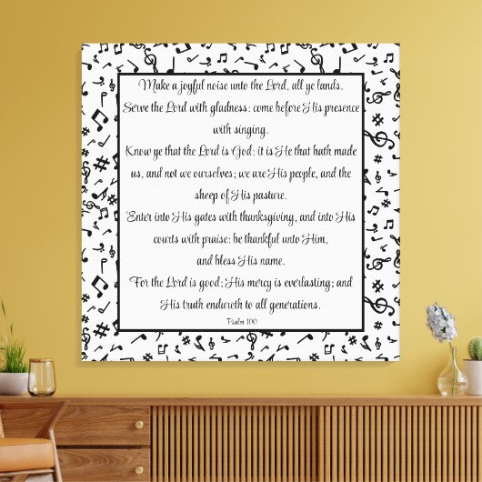 詩編100 キャンバスプリント (インサイチュ (リビング))