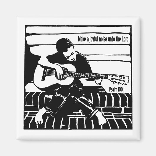 詩編100:1 マグネット (正面)