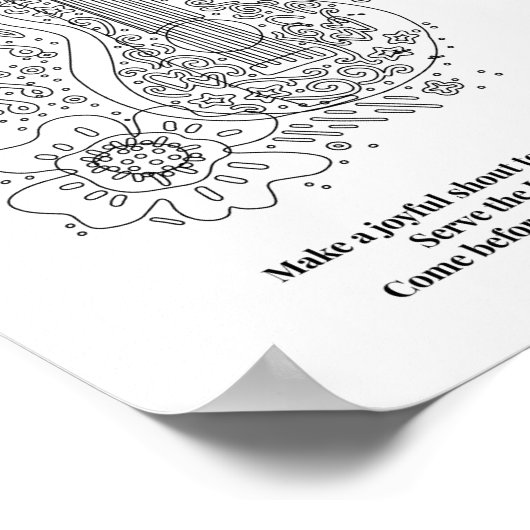 詩編100:1-2 ポスター (角)