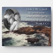 詩編100:5/家族写真 フォトプラーク (正面)