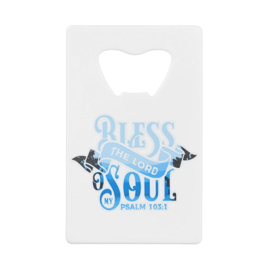 詩編103クリスチャンデザイン クレジットカード栓抜き (正面)