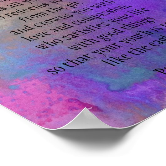 詩編103賛美卿 ポスター (角)