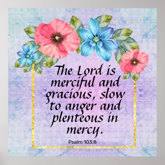 詩編103:8 ポスター (正面)