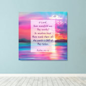 詩編104:24キャンバス印刷 キャンバスプリント (インサイチュ (ウッドフロア))