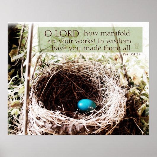 詩編104:24 ポスター (正面)