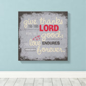 詩編107:1 キャンバスプリント (インサイチュ (ウッドフロア))