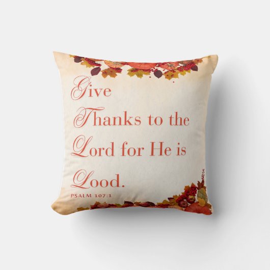 詩編107:1 クッション (正面)