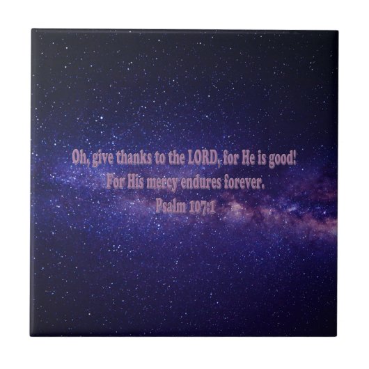 詩編107:1 タイル (正面)