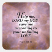 詩編109:26 スクエアシール (正面)