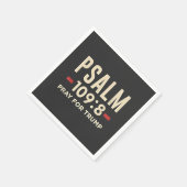 詩編109:8祈トランプ宗教就任式 スタンダードカクテルナプキン (角)