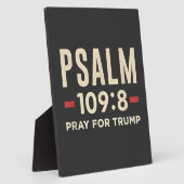 詩編109:8祈トランプ宗教就任式 フォトプラーク (側面)