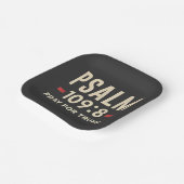 詩編109:8祈トランプ宗教就任式 ペーパープレート (傾斜あり)