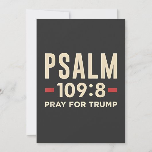 詩編109:8祈トランプ宗教就任式 案内状 (正面)