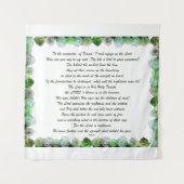 詩編11聖なる書物、 経典デザインVerse Art タペストリー (正面)