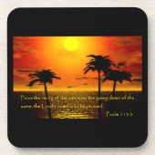 詩編113:3コースター コースター (正面)