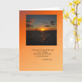 詩編113:3 カード (黄色い花)