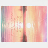 詩編113:3 フリースブランケット (正面(横))