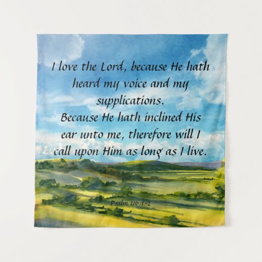 詩編116:1-2 タペストリー (正面)