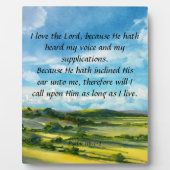 詩編116:1-2 フォトプラーク (正面)