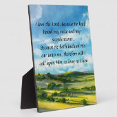 詩編116:1-2 フォトプラーク (側面)