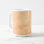 詩編118:24こちらはオレンジサンゴペイズリー コーヒーマグカップ (正面左)